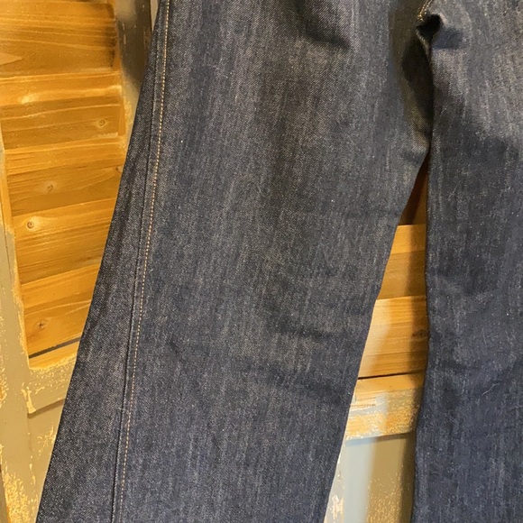 J BRAND wide leg flared bottom jeans with linen - Picture 14 of 15